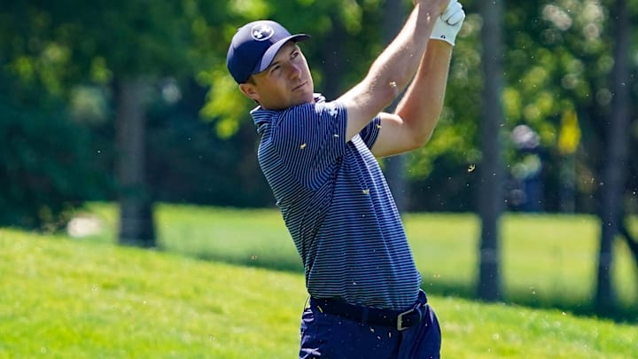 Jordan Spieth appears to be in good form two weeks ahead of the PGA Championship, where he can complete the career Grand Slam. Jordan Spieth appears to be in good form two weeks ahead of the PGA Championship, where he can complete the career Grand Slam.