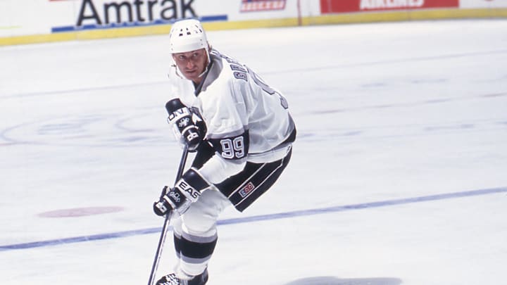 Wayne Gretzky of the Los Angeles Kings