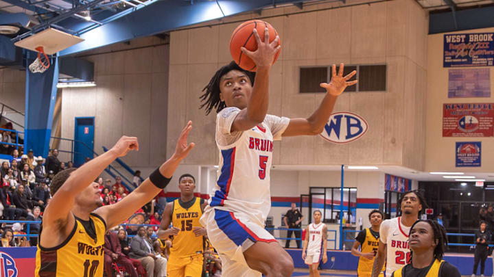 Senior Guard Elijah Garrett and Beaumont West Brook will look to defend their state title on Saturday when they take on Frisco Heritage in the Class 5A Division 1 championship.