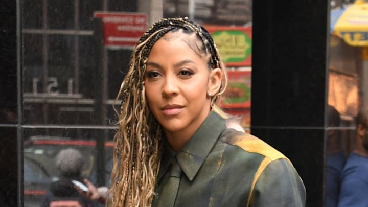 Candace Parker seen at Good Morning America in New York City on June 2, 2025.