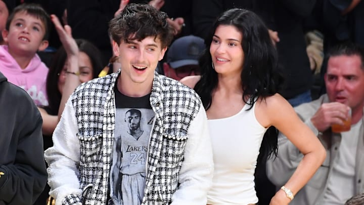 Celebrities At The Los Angeles Lakers Game