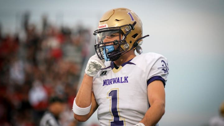 Norwalk's Eli Robbins is one of the top returning wide receivers in 4A in Iowa high school football.