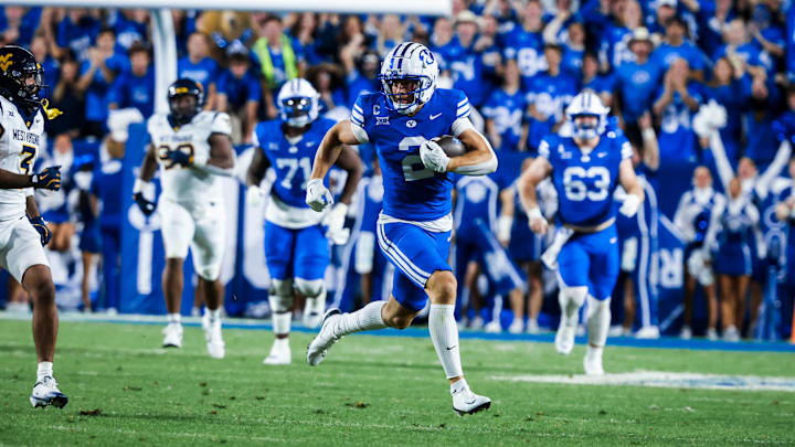 BYU wide receiver Chase Roberts against WVU