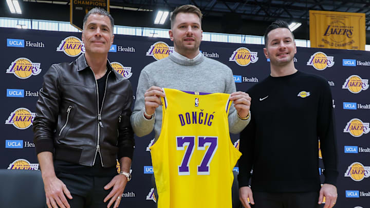 Luka Doncic, Rob Pelinka, JJ Redick