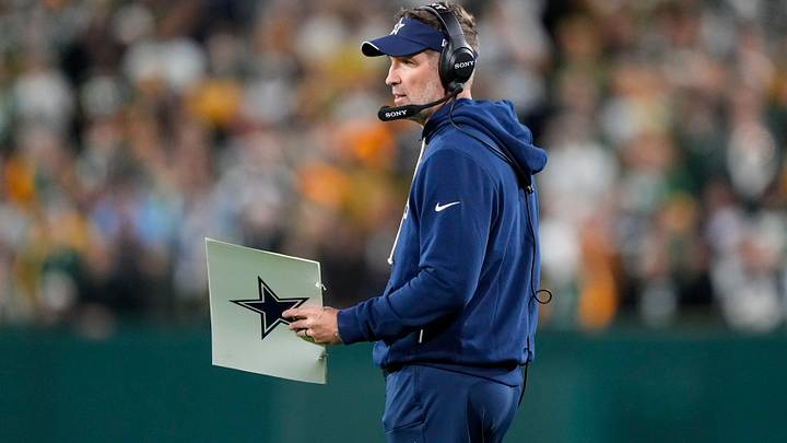 Dallas Cowboys head coach Brian Schottenheimer during the game against the Green Bay Packers at Lambeau Field. Mandatory Credit: Jeff Hanisch-Imagn Images Dallas Cowboys head coach Brian Schottenheimer during the game against the Green Bay Packers at Lambeau Field. Mandatory Credit: Jeff Hanisch-Imagn Images