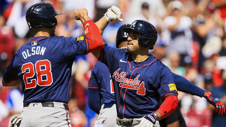 The Atlanta Braves just need to win one of the games on Monday to play in October. Mandatory Credit: Katie Stratman-Imagn Images