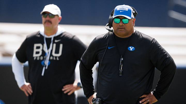 BYU head coach Kalani Sitake BYU head coach Kalani Sitake