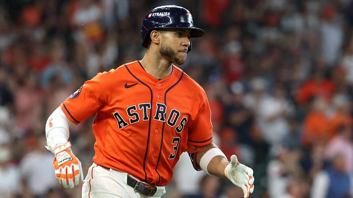 Sep 30, 2026; Houston, Texas, USA; Houston Astros shortstop Jeremy Pena (3) runs the bases after hitting a single against the Chicago White Sox in the fifth inning during game two of the Wildcard round for the 2026 MLB Playoffs at Daikin Park. Mandatory Credit: Troy Taormina-Imagn Images Sep 30, 2026; Houston, Texas, USA; Houston Astros shortstop Jeremy Pena (3) runs the bases after hitting a single against the Chicago White Sox in the fifth inning during game two of the Wildcard round for the 2026 MLB Playoffs at Daikin Park. Mandatory Credit: Troy Taormina-Imagn Images