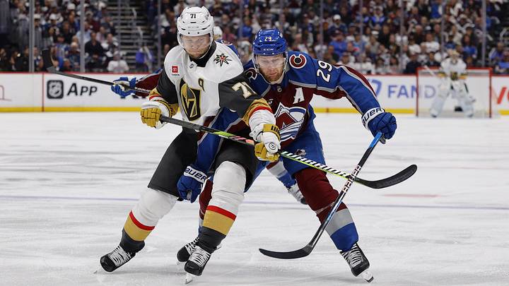 The Golden Knights are ahead 2–0 in the Western Conference finals against the Avalanche. The Golden Knights are ahead 2–0 in the Western Conference finals against the Avalanche.