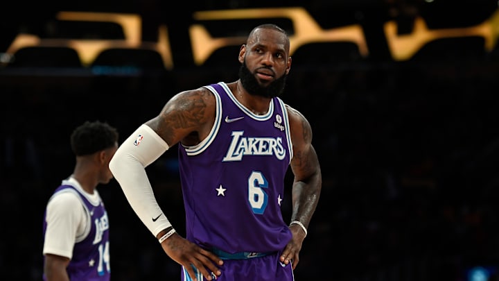 LeBron and the Lakers are in danger of missing the postseason as they host the Nuggets today