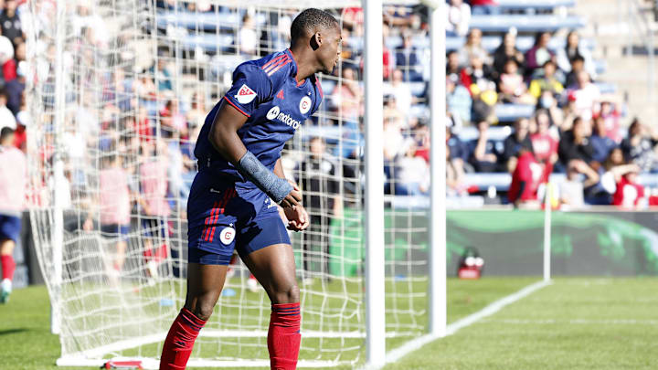 Oct 9, 2022; Chicago, Illinois, USA; Chicago Fire forward Jhon Duran (26) during the second half