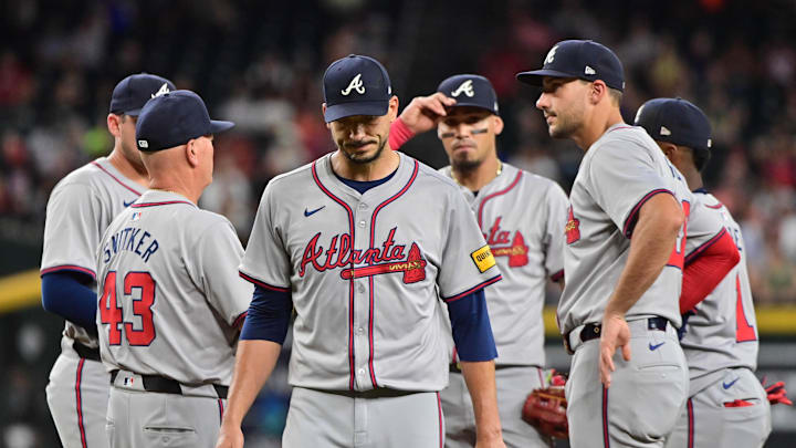 Former Atlanta Braves pitcher Charlie Morton Former Atlanta Braves pitcher Charlie Morton