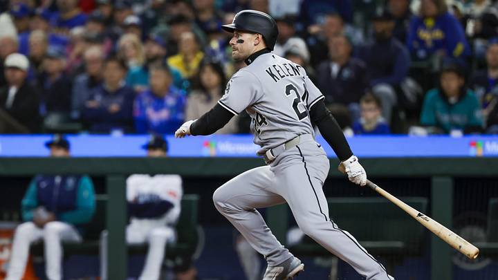 Chicago White Sox right fielder Jarred Kelenic. Chicago White Sox right fielder Jarred Kelenic.