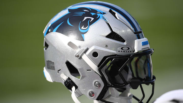 Carolina Panthers helmet. Carolina Panthers helmet.