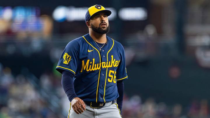 Jul 5, 2026; Phoenix, Arizona, USA; Milwaukee Brewers pitcher Grant Anderson against the Arizona Diamondbacks at Chase Field. Mandatory Credit: Mark J. Rebilas-Imagn Images Jul 5, 2026; Phoenix, Arizona, USA; Milwaukee Brewers pitcher Grant Anderson against the Arizona Diamondbacks at Chase Field. Mandatory Credit: Mark J. Rebilas-Imagn Images