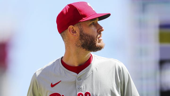 Apr 25, 2024; Cincinnati, Ohio, USA; Philadelphia Phillies starting pitcher Zack Wheeler (45)