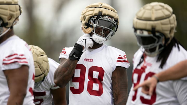 San Francisco 49ers defensive end Mykel Williams (98).