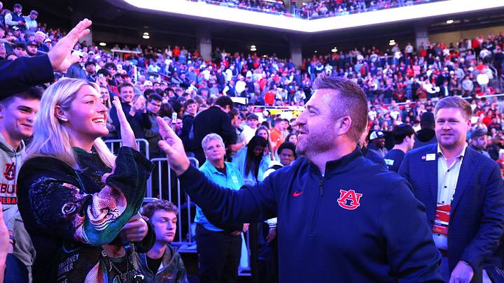 Auburn head coach Alex Golesh is looking for more "hard situations" among players to grow more at the collegiate level. Auburn head coach Alex Golesh is looking for more "hard situations" among players to grow more at the collegiate level.
