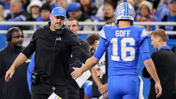 Detroit Lions HC Dan Campbell, QB Jared Goff