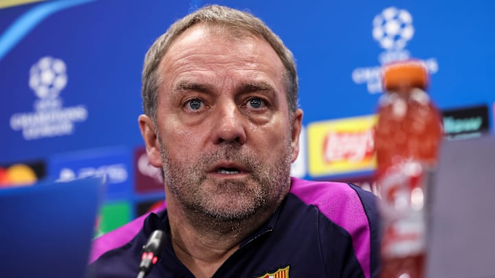 Hansi Flick Press Conference For Fc Barcelona - UEFA Champions League 2025/26