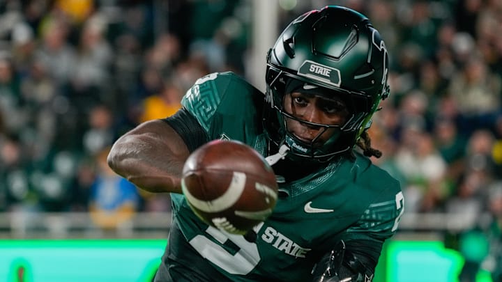 Oct 25, 2025; East Lansing, Michigan, USA; Michigan State Spartans defensive back Aydan West (2) warms up prior at a game against the Michigan Wolverines at Spartan Stadium. Mandatory Credit: Brendan Mullin-Imagn Images Oct 25, 2025; East Lansing, Michigan, USA; Michigan State Spartans defensive back Aydan West (2) warms up prior at a game against the Michigan Wolverines at Spartan Stadium. Mandatory Credit: Brendan Mullin-Imagn Images