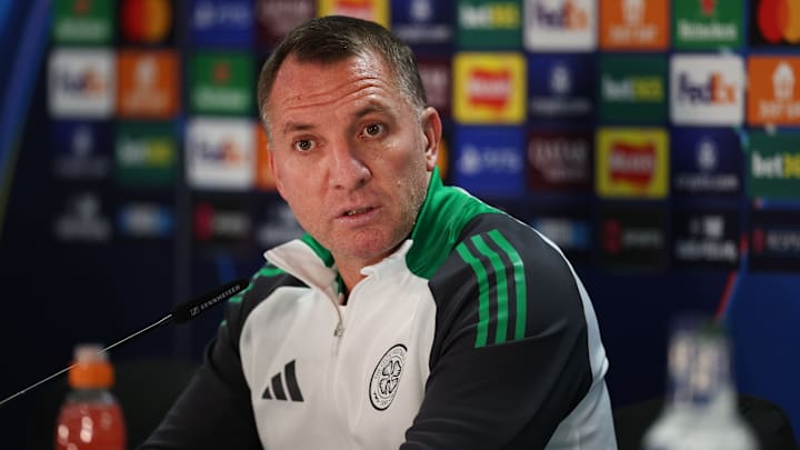 Celtic FC Training And Press Conference - UEFA Champions League 2024/25 League Knockout Play-off