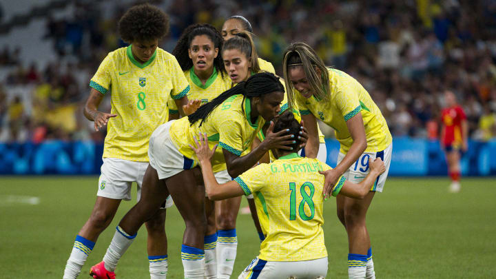 Brazil booked their place in the gold medal match after beating Spain in the semi-finals Brazil booked their place in the gold medal match after beating Spain in the semi-finals