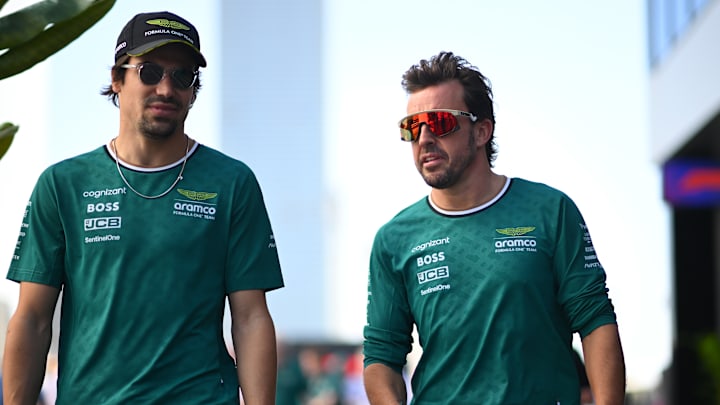 Lance Stroll, Fernando Alonso, Aston Martin, Formula 1