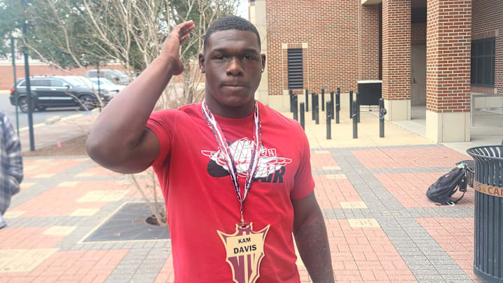 Florida State 2024 5-star RB commit Kameron Davis talks about his recruitment process on Jan. 21,