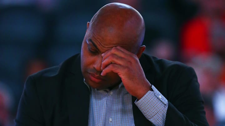 Mar 3, 2017; Phoenix, AZ, USA; Phoenix Suns former guard Charles Barkley reacts while in attendance of the game against the Oklahoma City Thunder at Talking Stick Resort Arena. The Suns defeated the Thunder 118-111. Mandatory Credit: Mark J. Rebilas-Imagn Imagesfor Mar 3, 2017; Phoenix, AZ, USA; Phoenix Suns former guard Charles Barkley reacts while in attendance of the game against the Oklahoma City Thunder at Talking Stick Resort Arena. The Suns defeated the Thunder 118-111. Mandatory Credit: Mark J. Rebilas-Imagn Imagesfor