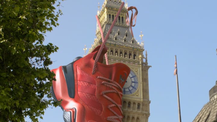 Adidas and Patrick Mahomes borrowed London landmarks.