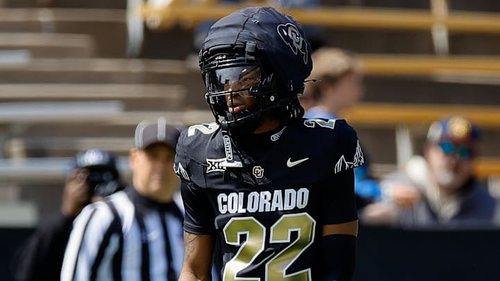 Colorado Buffaloes safety TJ Branch (22) during the spring game at Folsom Field. 