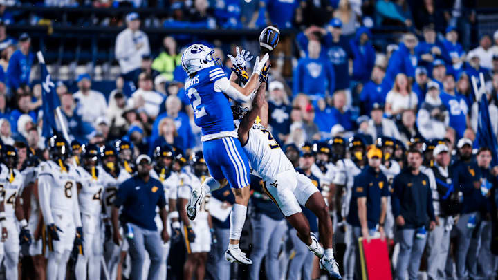 BYU WR Chase Roberts against WVU
