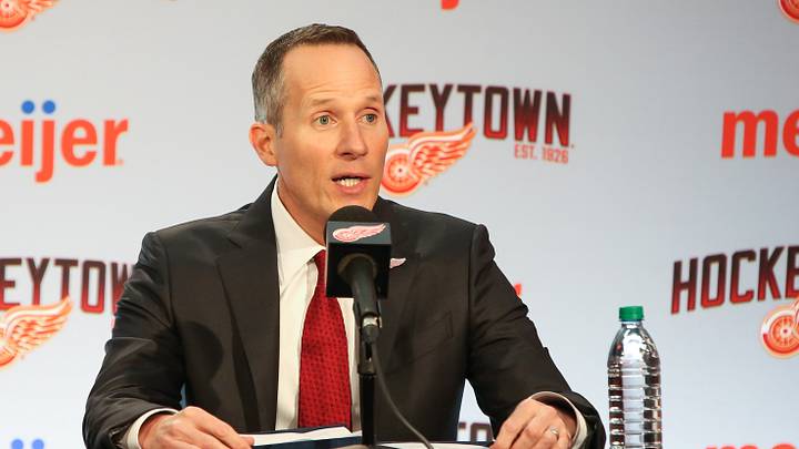 NHL: APR 19 Red Wings Introduce Steve Yzerman as New General Manager NHL: APR 19 Red Wings Introduce Steve Yzerman as New General Manager