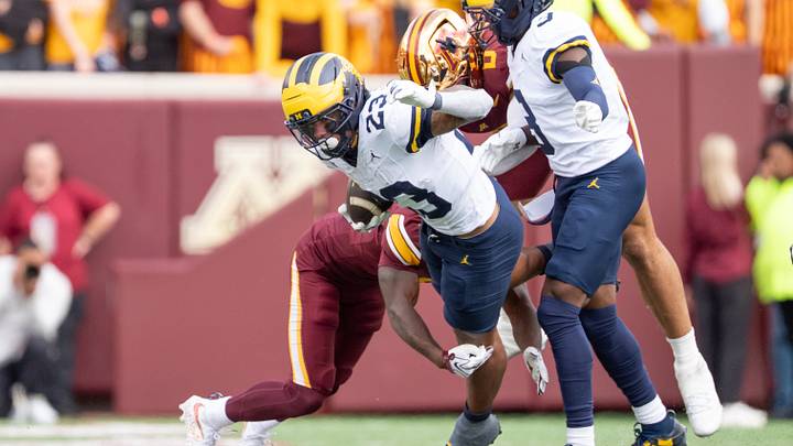 Michigan Wolverines running back Jordan Marshall runs with the ball against the Minnesota Golden Gophers Michigan Wolverines running back Jordan Marshall runs with the ball against the Minnesota Golden Gophers