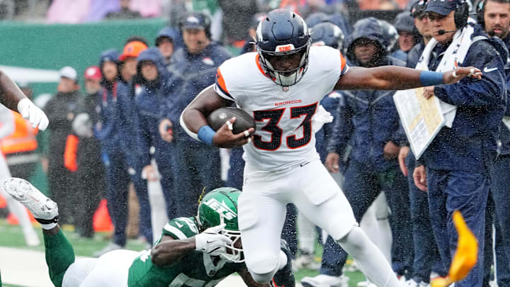 Denver Broncos running back Javonte Williams 