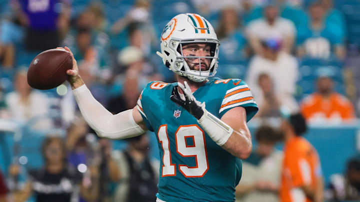 Miami Dolphins quarterback Skylar Thompson.
