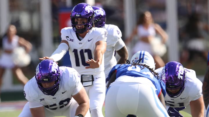 TCU quarterback Josh Hoover against SMU 9/21/24
