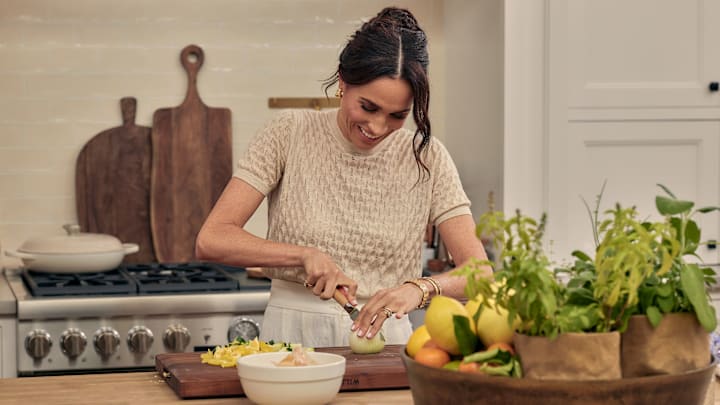 With Love, Meghan. Meghan, Duchess of Sussex in episode 102 of With Love, Meghan. Cr. Jenna Peffley/Netflix © 2025