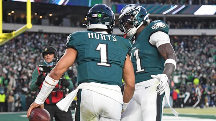 A.J. Brown, Jalen Hurts, Philadelphia Eagles