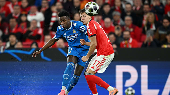 Vini decidiu a partida de ida no Estádio da Luz