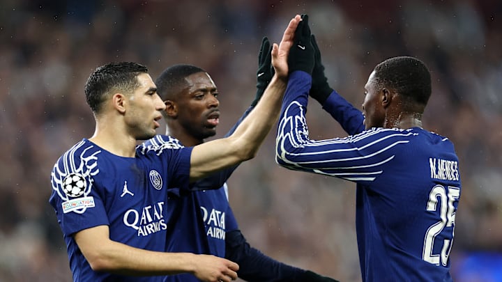 Achraf Hakimi, Ousmane Dembélé, et Nuno Mendes