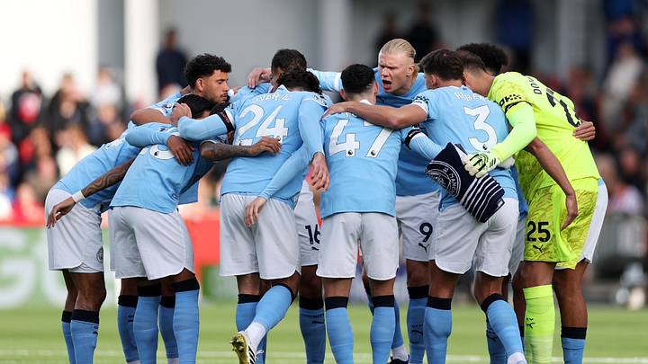 La posible alineación de Manchester City La posible alineación de Manchester City