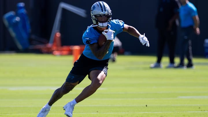 Carolina Panthers wide receiver Tetairoa McMillan.