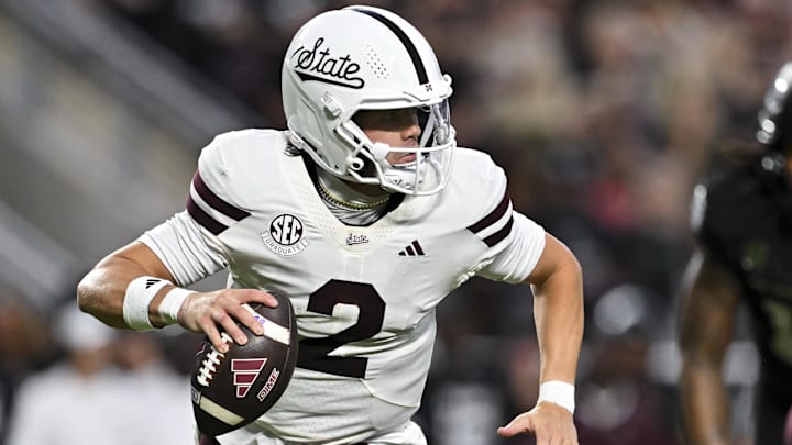 Mississippi State Bulldogs quarterback Blake Shapen marks another dual-threat quarterback the Florida Gators will have to stop. Mississippi State Bulldogs quarterback Blake Shapen marks another dual-threat quarterback the Florida Gators will have to stop.