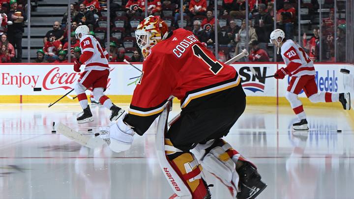 Devin Cooley of the Calgary Flames