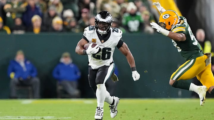 Philadelphia Eagles running back Saquon Barkley is a fade candidate in the prop market on Sunday night.