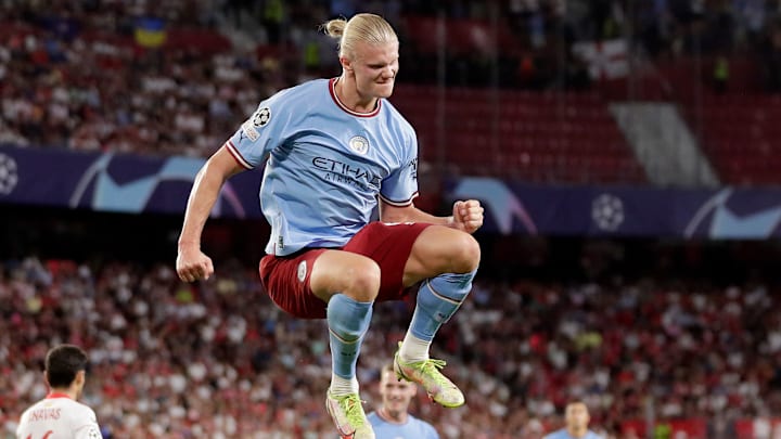 Haaland marcó doblete para el Manchester City