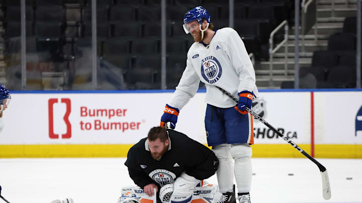 NHL Stanley Cup Final - Edmonton Oilers Practice