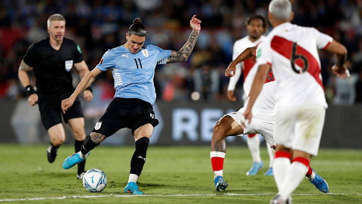 Darwin Núñez comanda o ataque uruguaio